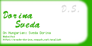 dorina sveda business card